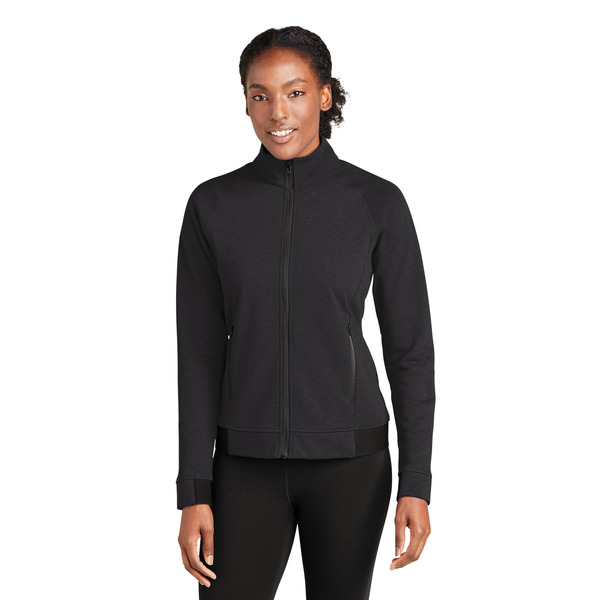 Sport-Tek® PosiCharge® Strive Poly/Cotton Fleece Ladies' Full-Zip