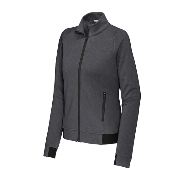 Sport-Tek® PosiCharge® Strive Poly/Cotton Fleece Ladies' Full-Zip