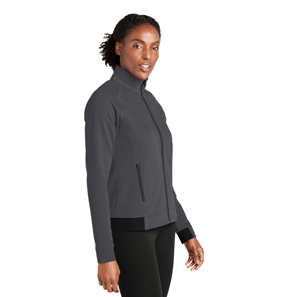 Sport-Tek® PosiCharge® Strive Poly/Cotton Fleece Ladies' Full-Zip