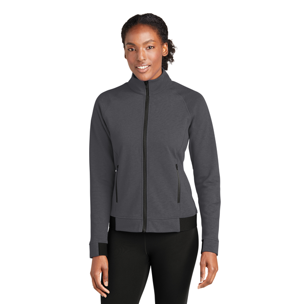 Sport-Tek® PosiCharge® Strive Poly/Cotton Fleece Ladies' Full-Zip