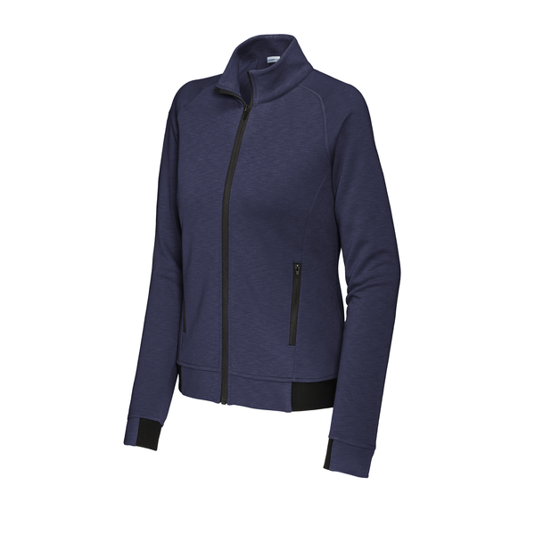 Sport-Tek® PosiCharge® Strive Poly/Cotton Fleece Ladies' Full-Zip