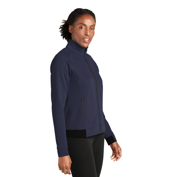 Sport-Tek® PosiCharge® Strive Poly/Cotton Fleece Ladies' Full-Zip