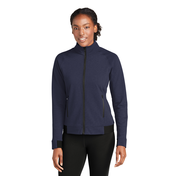 Sport-Tek® PosiCharge® Strive Poly/Cotton Fleece Ladies' Full-Zip