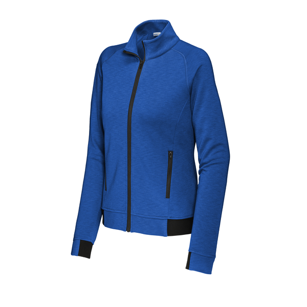 Sport-Tek® PosiCharge® Strive Poly/Cotton Fleece Ladies' Full-Zip