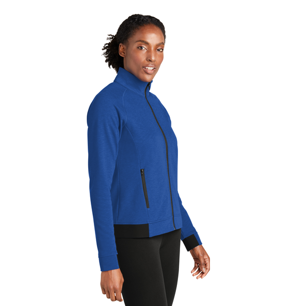 Sport-Tek® PosiCharge® Strive Poly/Cotton Fleece Ladies' Full-Zip