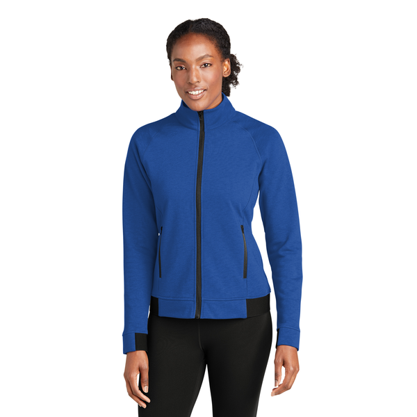 Sport-Tek® PosiCharge® Strive Poly/Cotton Fleece Ladies' Full-Zip