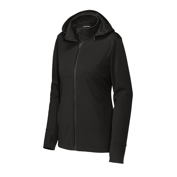 Sport-Tek® Polyester Hooded Soft Shell Ladies' Jacket