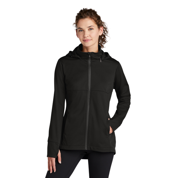Sport-Tek® Polyester Hooded Soft Shell Ladies' Jacket