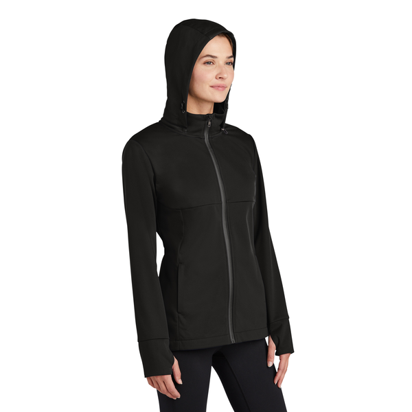 Sport-Tek® Polyester Hooded Soft Shell Ladies' Jacket