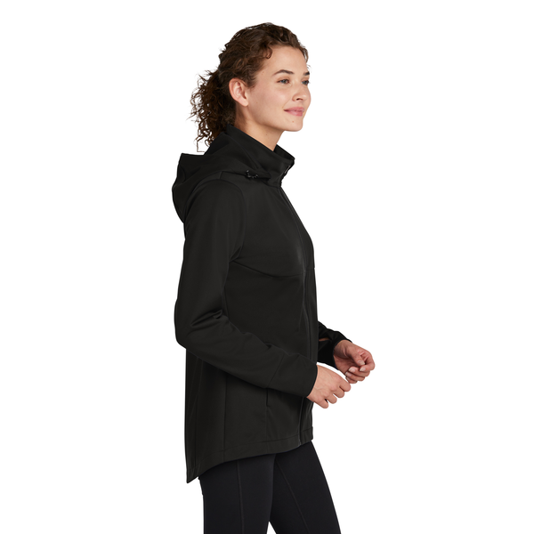 Sport-Tek® Polyester Hooded Soft Shell Ladies' Jacket
