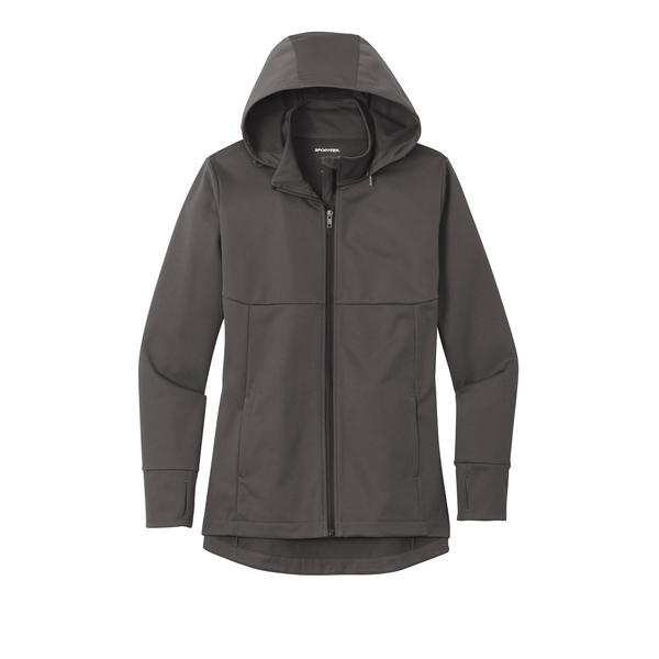 Sport-Tek® Polyester Hooded Soft Shell Ladies' Jacket