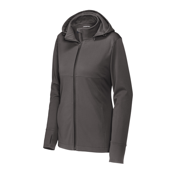 Sport-Tek® Polyester Hooded Soft Shell Ladies' Jacket