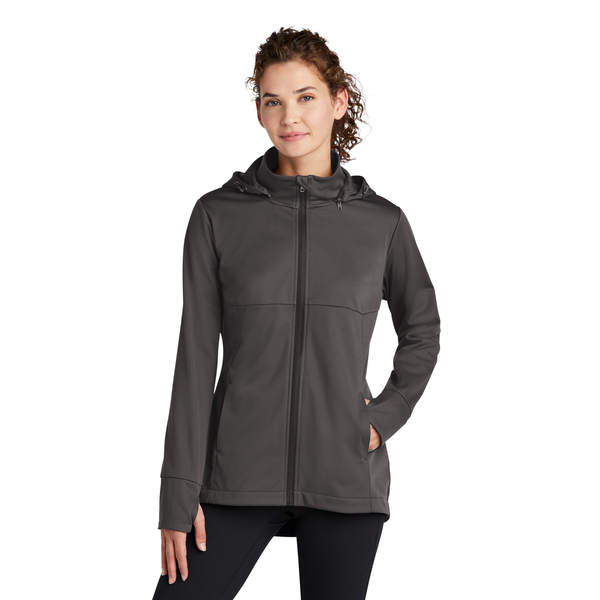 Sport-Tek® Polyester Hooded Soft Shell Ladies' Jacket