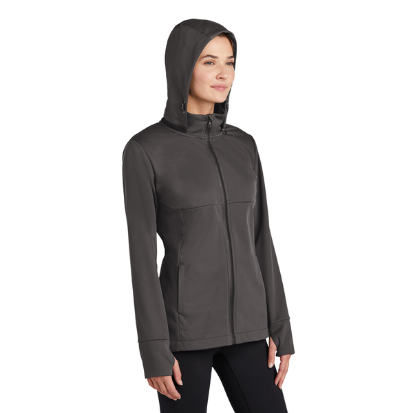 Sport-Tek® Polyester Hooded Soft Shell Ladies' Jacket