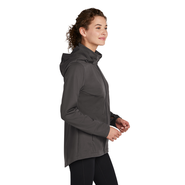 Sport-Tek® Polyester Hooded Soft Shell Ladies' Jacket