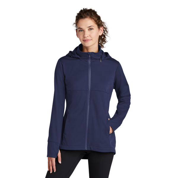 Sport-Tek® Polyester Hooded Soft Shell Ladies' Jacket