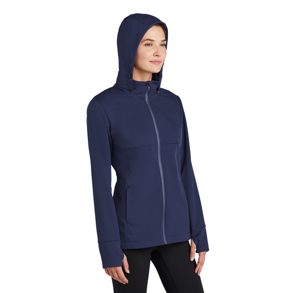 Sport-Tek® Polyester Hooded Soft Shell Ladies' Jacket