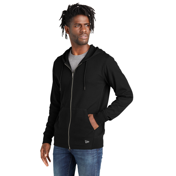 New Era® Thermal Cotton/Poly Full-Zip Men's Hoodie