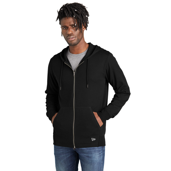 New Era® Thermal Cotton/Poly Full-Zip Men's Hoodie
