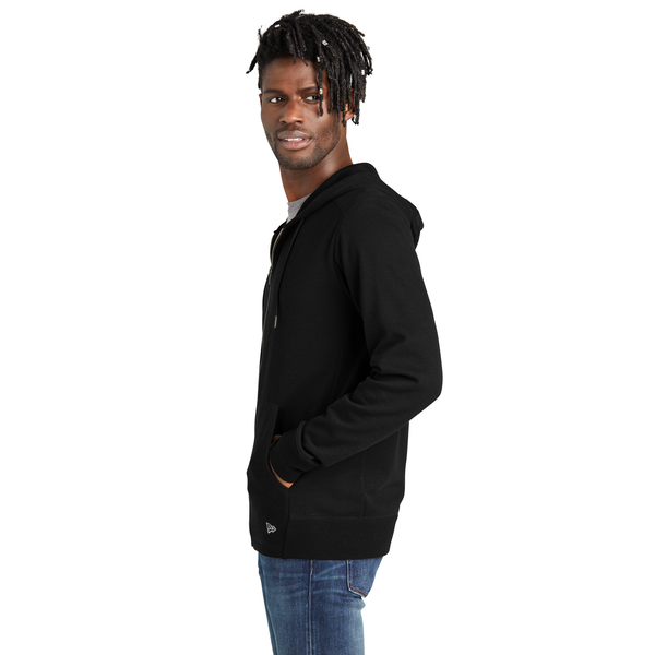New Era® Thermal Cotton/Poly Full-Zip Men's Hoodie