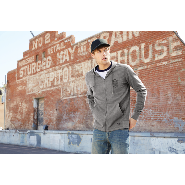 New Era® Thermal Cotton/Poly Full-Zip Men's Hoodie