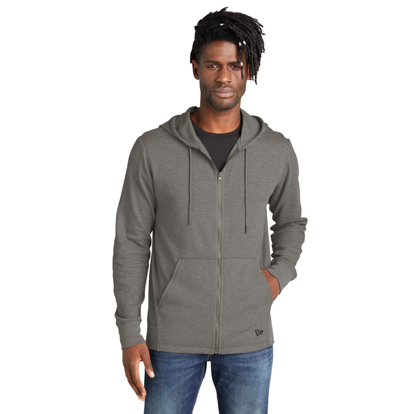 New Era® Thermal Cotton/Poly Full-Zip Men's Hoodie