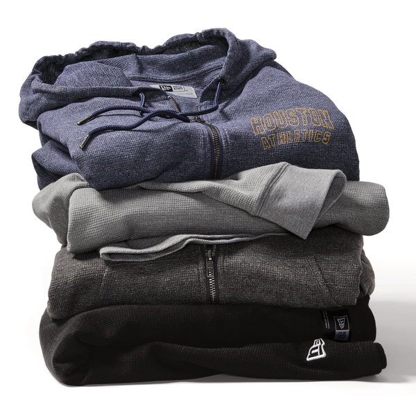 New Era® Thermal Cotton/Poly Full-Zip Men's Hoodie