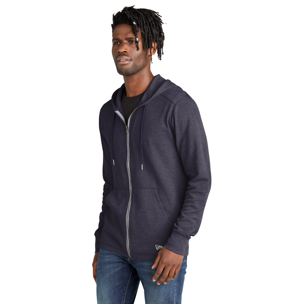 New Era® Thermal Cotton/Poly Full-Zip Men's Hoodie