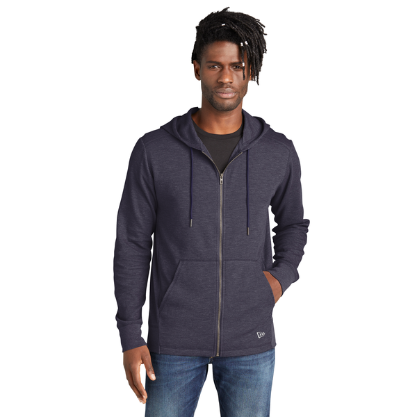 New Era® Thermal Cotton/Poly Full-Zip Men's Hoodie