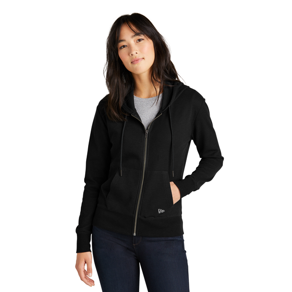 New Era® Thermal Cotton/Poly Full-Zip Ladies' Hoodie