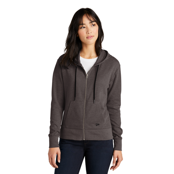 New Era® Thermal Cotton/Poly Full-Zip Ladies' Hoodie