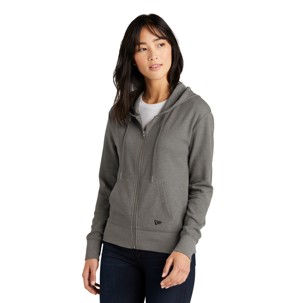 New Era® Thermal Cotton/Poly Full-Zip Ladies' Hoodie