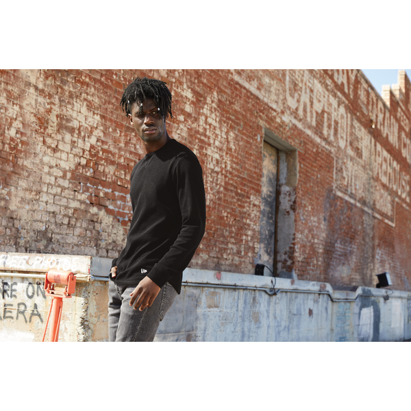 New Era® Thermal Cotton/Poly Long Sleeve Men's Tee