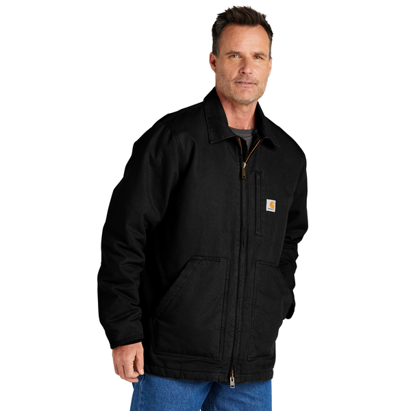 Carhartt® Cotton Washed Duck Sherpa-Lined Men's Coat