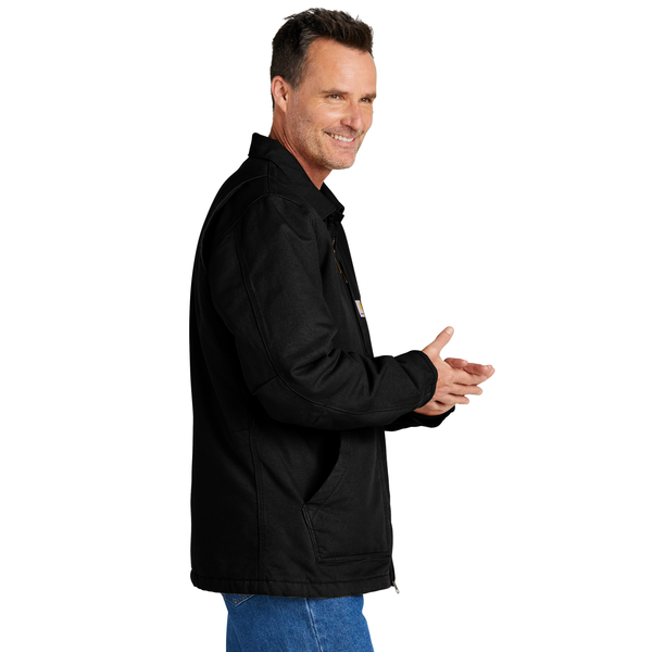 Carhartt® Cotton Washed Duck Sherpa-Lined Men's Coat