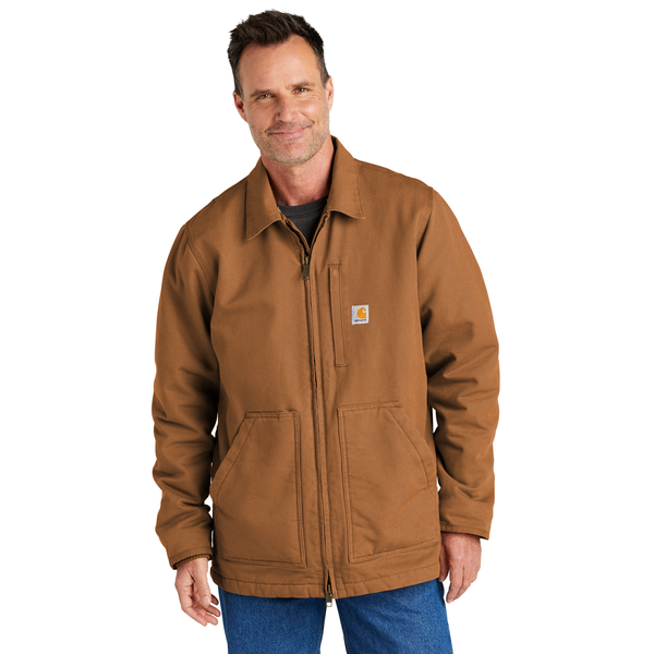 Carhartt® Cotton Washed Duck Sherpa-Lined Men's Coat