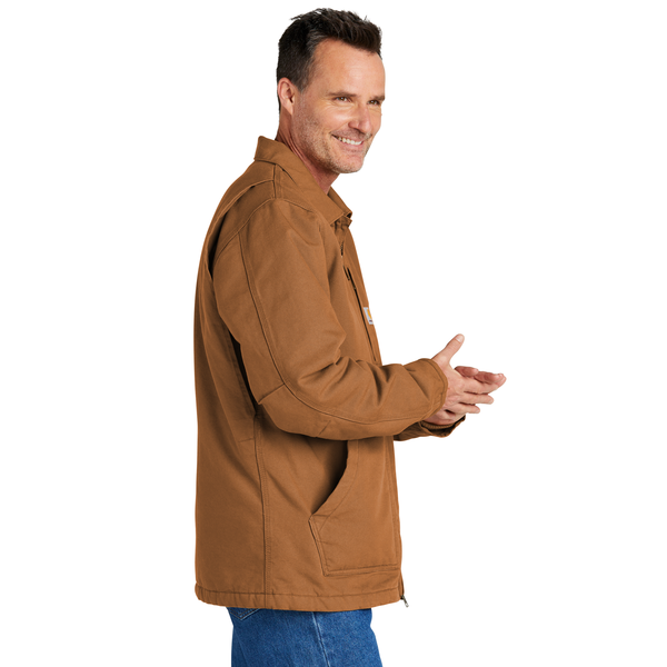 Carhartt® Cotton Washed Duck Sherpa-Lined Men's Coat