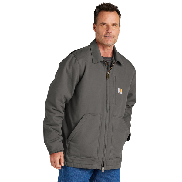 Carhartt® Cotton Washed Duck Sherpa-Lined Men's Coat