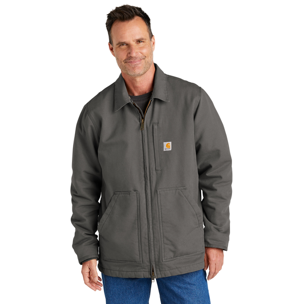 Carhartt® Cotton Washed Duck Sherpa-Lined Men's Coat