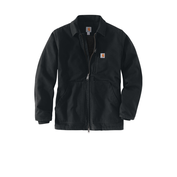 Carhartt® Cotton Washed Duck Sherpa-Lined Men's Tall Coat
