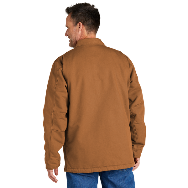 Carhartt® Cotton Washed Duck Sherpa-Lined Men's Tall Coat