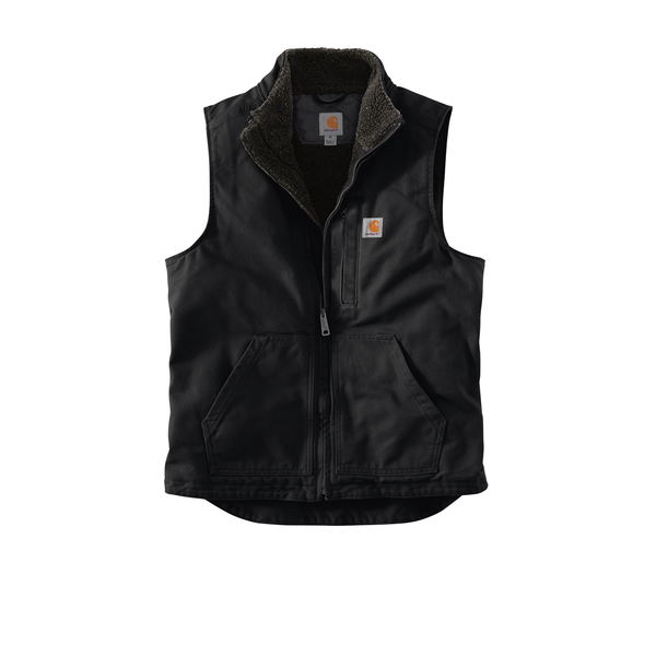 Carhartt® Cotton Washed Duck Sherpa-Lined Mock Neck Men's Vest