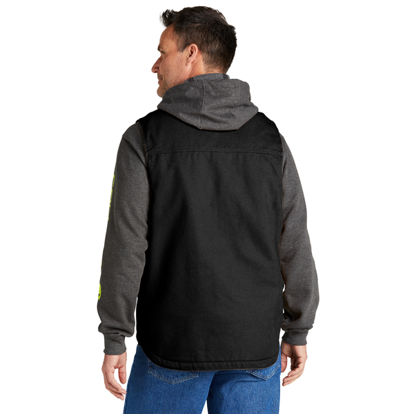 Carhartt® Cotton Washed Duck Sherpa-Lined Mock Neck Men's Vest