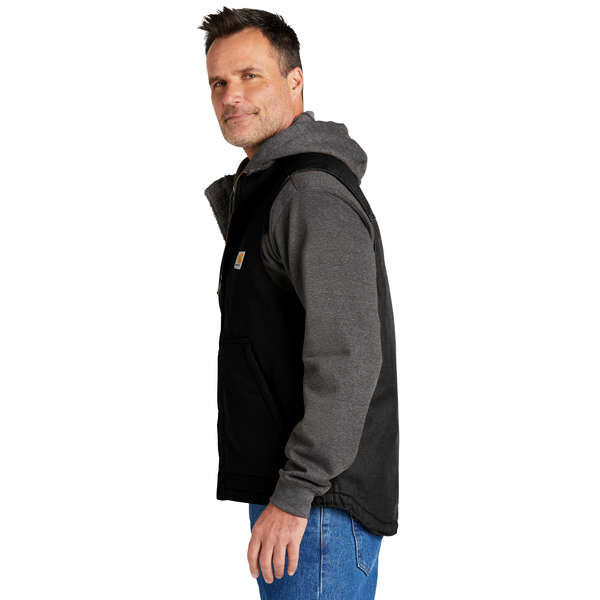 Carhartt® Cotton Washed Duck Sherpa-Lined Mock Neck Men's Vest