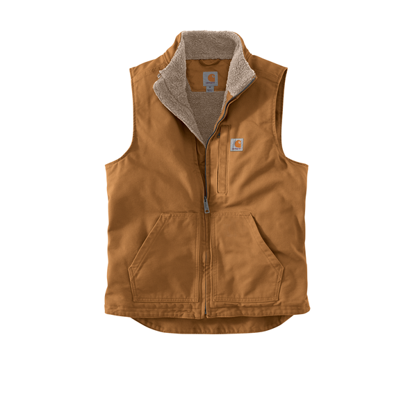 Carhartt® Cotton Washed Duck Sherpa-Lined Mock Neck Men's Vest