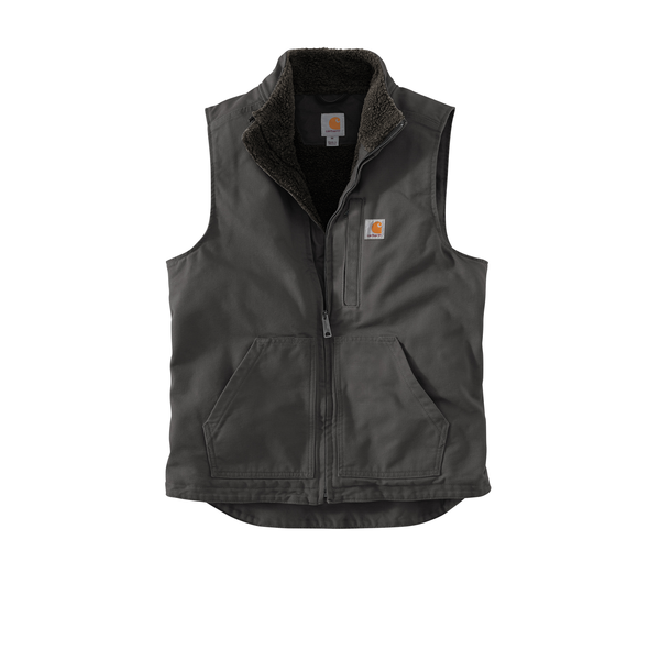 Carhartt® Cotton Washed Duck Sherpa-Lined Mock Neck Men's Vest