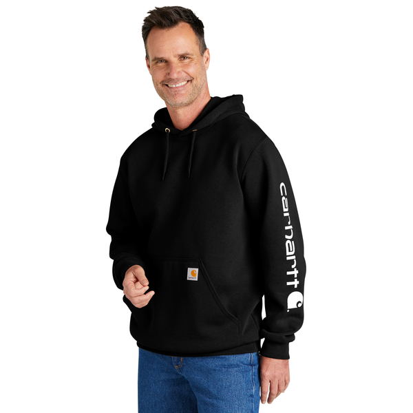 Carhartt® Midweight Cotton/Poly Hooded Logo Men's Sweatshirt