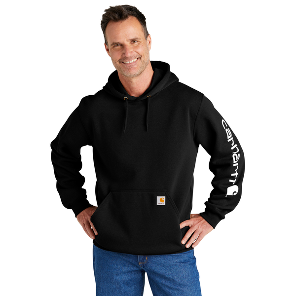 Carhartt® Midweight Cotton/Poly Hooded Logo Men's Sweatshirt