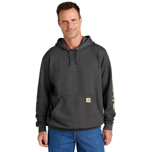 Carhartt® Midweight Cotton/Poly Hooded Logo Men's Sweatshirt