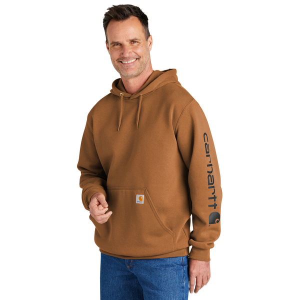 Carhartt® Midweight Cotton/Poly Hooded Logo Men's Sweatshirt